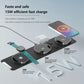 15W 3 In 1 Magnetic Wireless Charger - White