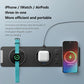 15W 3 In 1 Magnetic Wireless Charger - White