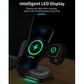 4 In 1 Magnetic Wireless Charger For Iphone Iwatches Airpods - Black