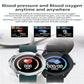 Waterproof Smart Watch With Heart Rate And Sleep Monitoring - Ip68 - Black
