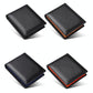 Leather Rfid Blocking Tri-fold Wallet - Brown