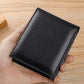 Leather Rfid Blocking Tri-fold Wallet - Brown