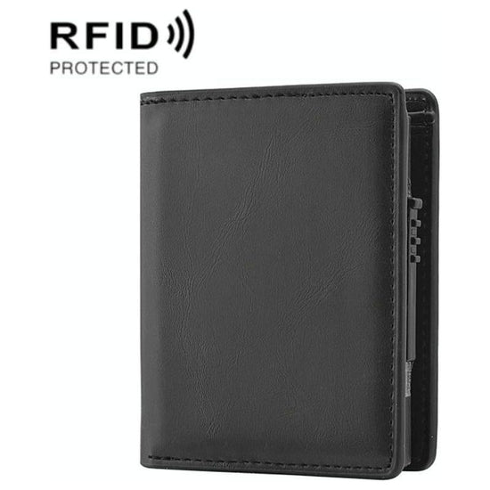 Rfid Blocking Short Wallet With Automatic Pop Up