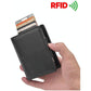 Rfid Blocking Short Wallet With Automatic Pop Up