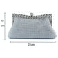 Rhinestone Evening Clutch For Ladies - Beaded Banquet Bag - Black