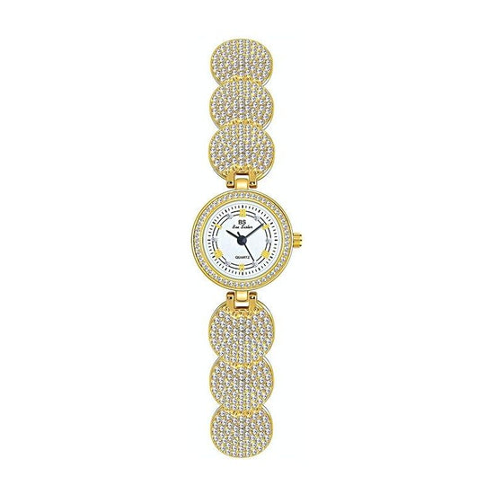 Diamond-Inlaid Women Chain Watch - Elegant Accessory