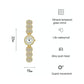 Diamond-Inlaid Women Chain Watch - Elegant Accessory