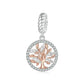 925 Sterling Silver Rose Gold Tree Of Life Pendant
