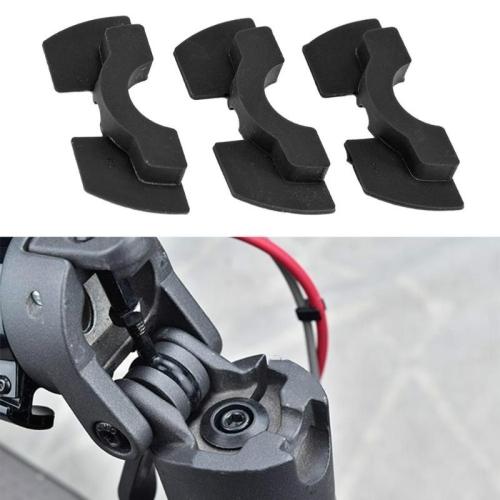 3-piece Shockproof Rubber Dampers for Xiaomi M365 Scooter - Black