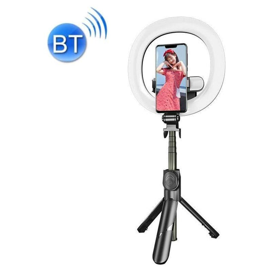 Wireless Led Double Fill Light Selfie Stick With Tripod For Live Streaming