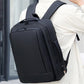 Waterproof Expandable Laptop Backpack With Usb Port - Black
