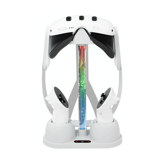 Vr Glasses Charging Base For Meta Quest 3 - Rgb Storage Bracket