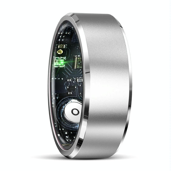 Smart Ring For Health Monitoring & Multiple Sports Modes - Size 10 - Silver