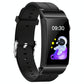 1.5 Inch Silicone Band Earphone Detachable Ip68 Waterproof Smart Watch Support Bluetooth Call - Black