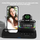 15W Wireless Charger Clock Lamp Multifunctional - Black