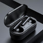 Mini Touch Control Tws Wireless Earphones with Mic & Charger Box - Black