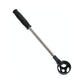Foldable Golf Ball Picker With Stainless Steel Rod - 8 Sections - Black