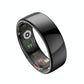 Smart Ring Heart Rate Blood Oxygen Sleep Sports Size 10 - Black
