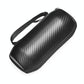 Carbon Fiber Bluetooth Speaker Bag for Jbl Flip 5 - Set of 2 Black
