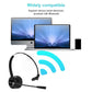 Wireless Noise-Cancelling Headset With Mic Black