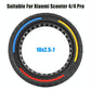Colourful 2.5-7 Inch Honeycomb Tires for Xiaomi Scooter 4 / 4 Pro - Off-road Flick Design - Tricolor
