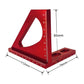Aluminum Alloy 90 Degree Square Multi-Function Ruler For Woodworking