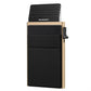 Men Slim Metal Rfid Blocking Wallet - Black