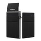 Men Slim Metal Rfid Blocking Wallet - Black