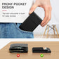 Men Slim Metal Rfid Blocking Wallet - Black