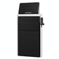Men Slim Metal Rfid Blocking Wallet - Black