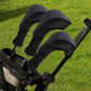 3-In-1 Golf Club Head Cover - No.1 No.3 No.5 - Protective - Blue