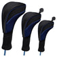 3-In-1 Golf Club Head Cover - No.1 No.3 No.5 - Protective - Blue