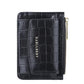 Multifunctional Crocodile Card Holder With Zipper Small Coin Purse - Yellow