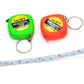 Compact Square Tape Measure Keychain - Set Of 4