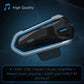 Bluetooth Motorcycle Helmet Headset - Low Power 4.2 - Black