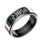 Smart Ring Heart Rate Blood Oxygen Sleep Sports Size 13 - Black