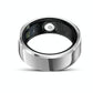 Smart Ring With Heart Rate Blood Oxygen And Sleep Monitoring - Size 10 - Black