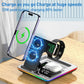 15W 5 In 1 Foldable Wireless Charger Stand - Black