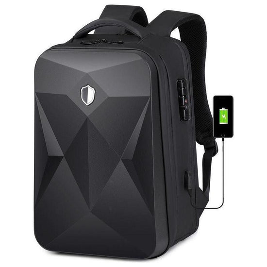 Waterproof Laptop Backpack With Usb Port - 17 Inch Capacity Password Lock
