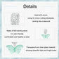 925 Sterling Silver Platinum Plated Zircon Butterfly Glass Pendant