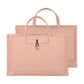 Waterproof Elastic Button Laptop Handbag - Pu Material - Black - 13.3/14 Inch