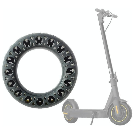 Black 10 Solid Rubber Tire For Ninebot Max G30 Electric Scooter