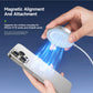 15W Magnetic Suction Wireless Charger White