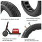 8.5 X 2.0 Inch Honeycomb Solid Tire For Xiaomi M365 Scooter - Inflatable Rubber Explosion-Proof Black