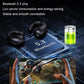 Wireless Bluetooth Earphone with Charging Case - Clip-on - Black