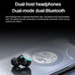 Wireless Bluetooth Earphones with Noise Reduction and Power Bank Function - Black