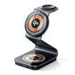 15W 3 In 1 Magnetic Wireless Charger Stand Black