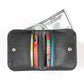 Women Leather Rfid Blocking Coin Purse - Compact Design - Brown