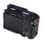Wooden Handle Alloy Rabbit Cage For Sony Zv-E10 Camera - Black