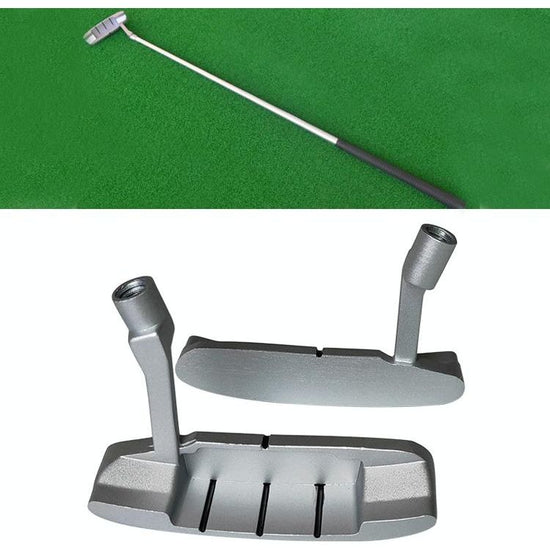 Kids Golf Putter Head - Single-Sided Zinc Alloy Practice Putter - Silver